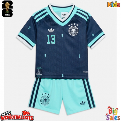 Germany Deniz Undav #13 Replica Away Stadium Kit for Kids World Cup 2026 Short Sleeve (+ pants)